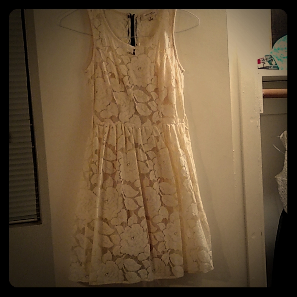 Laced rose pattern dress